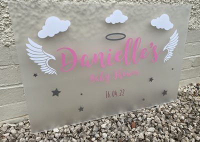 Baby shower sign